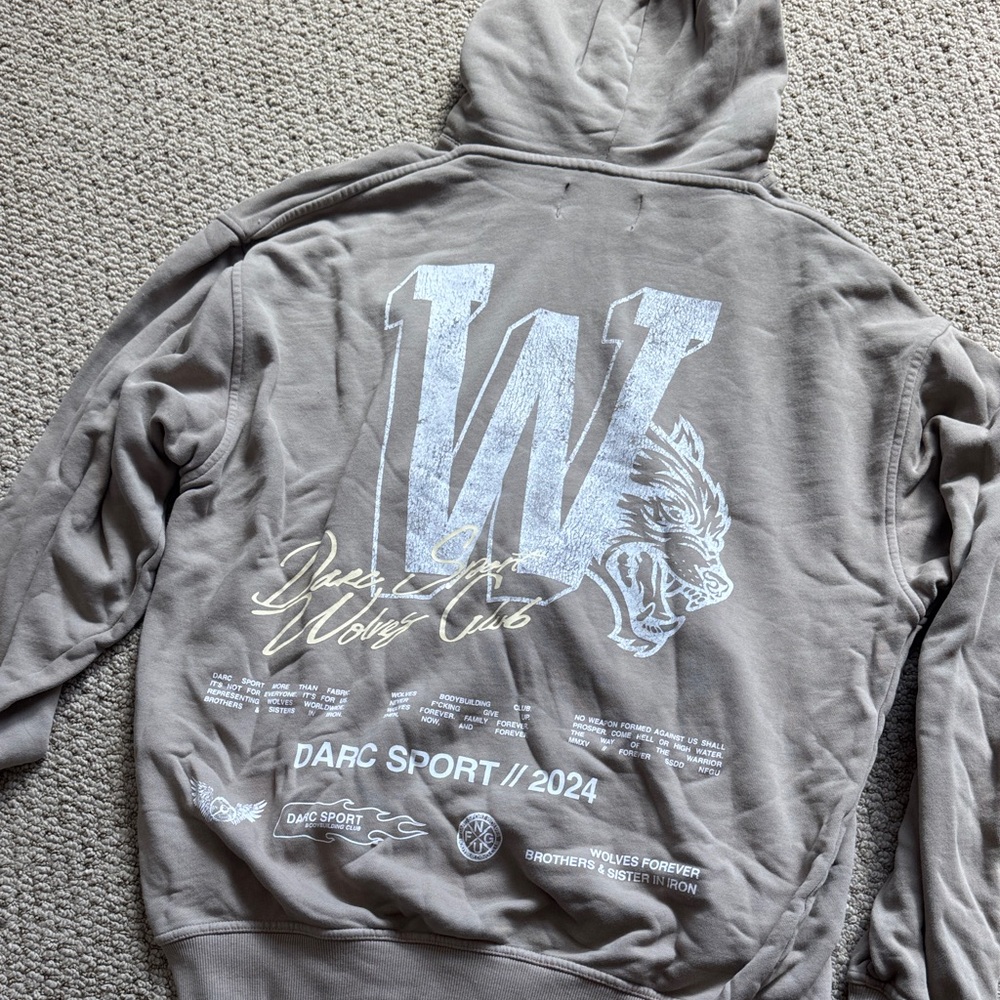 Men's Beige Hoodie - Picture 5 of 5